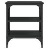 vidaXL Náttborð Svart 40x42x50 cm Samsettur viður