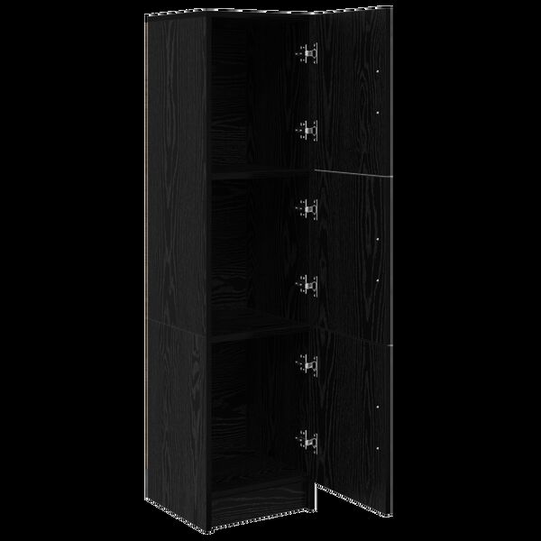 vidaXL H&aacute;bor&eth; Svartur Eik 31.5 x 32 x 122.5 cm