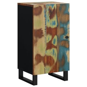 vidaXL Skenkur með Hurð 40x31x75 cm Gegnheill Endurnýttur Viður