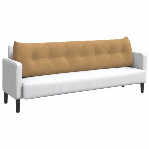 vidaXL Bakp&uacute;&eth;i Br&uacute;nn 200 x 24 x 50 cm Flauel