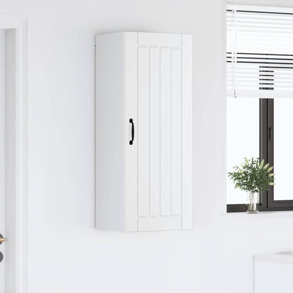 vidaXL Eldh&uacute;s sk&aacute;pur Lucca Hv&iacute;tur 40 x 31 x 100 cm Samsettur vi&eth;ur