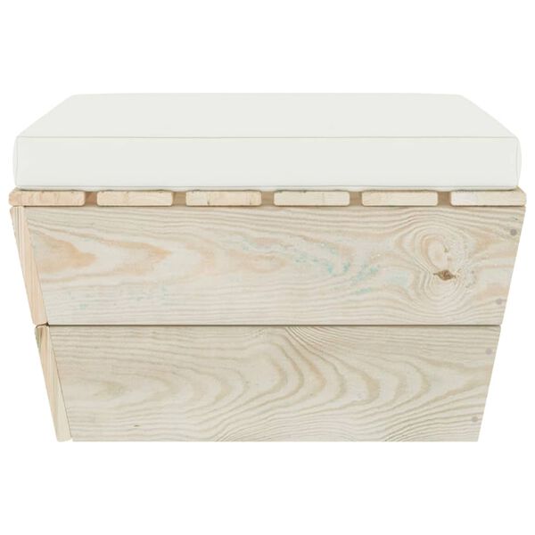 vidaXL Gar&eth;skemill &uacute;r Brettum me&eth; P&uacute;&eth;a Gegndreyptu Grenivi&eth;i