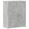 vidaXL Skjalask&aacute;pur Steypugr&aacute;r 60x32x77,5 cm Samsettur Vi&eth;ur