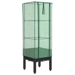 vidaXL Upph&aelig;kka&eth; Be&eth; me&eth; Gr&oacute;&eth;urh&uacute;sahl&iacute;f Spanskreyrs&uacute;tlit 40x40x140 cm