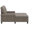 vidaXL Chaise Lounge me&eth; p&uacute;&eth;i Gr&aacute;r 91 x 157 x 91 cm Gervile&eth;ur