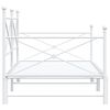 vidaXL Daybed me&eth; r&uacute;llu &aacute;n d&yacute;nu Hv&iacute;tt 100x190 cm St&aacute;l
