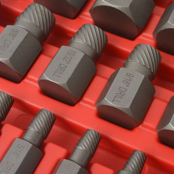 vidaXL 25 Stykki fjölspína skrúfasett úr stáli