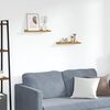 vidaXL Vegghylla 2 pcs Drapplita&eth;ur 40 x 9 x 3 cm Samsettur vi&eth;ur
