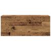 vidaXL Ba&eth;herbergi Veggsk&aacute;pur Old Wood 100x25x40 cm Engineered Wood