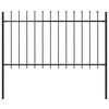 vidaXL Gar&eth;gir&eth;ing Woerden me&eth; Spj&oacute;ttoppi &uacute;r St&aacute;li 181x100 cm Sv&ouml;rt