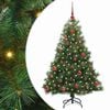 vidaXL Gervi j&oacute;latr&eacute; me&eth; 150 LED me&eth; standi Gr&aelig;nn 150 cm PE og PVC