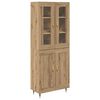 vidaXL H&aacute;bor&eth; 2 pcs Artisan Eik Samsettur vi&eth;ur