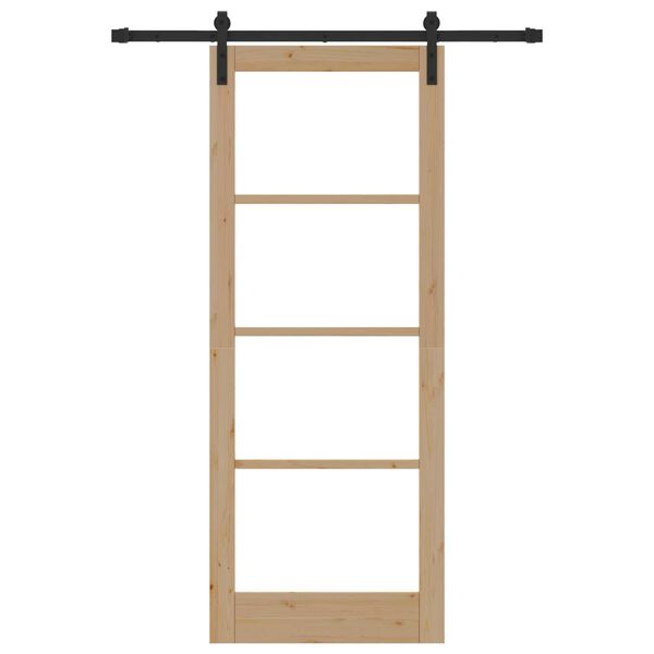 vidaXL Rennidyr ORKDAL N&aacute;tt&uacute;rulegur 83 x 211 cm Gegnheil fura og gler