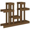 vidaXL pl&ouml;ntustandur hunangsbr&uacute;nt 104,5x25x77,5 cm gegnheil vi&eth;arfura