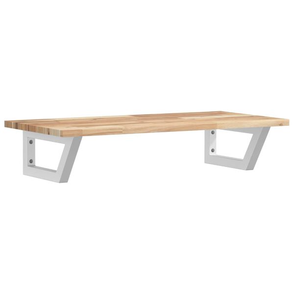 vidaXL Veggfest Handlaugarhilla Stál og Gegnheil Akasía