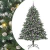 vidaXL Gervi j&oacute;latr&eacute; me&eth; 300 LED Gr&aelig;nn 210 cm PVC, plast og st&aacute;l