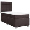 vidaXL H&oacute;lfa&eth; Springr&uacute;m me&eth; D&yacute;nu D&ouml;kkbr&uacute;nt 90x200 cm Tauefni