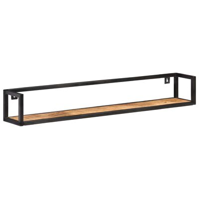 vidaXL Vegghillur 2 stk. 120 cm Grófur Mangóviður