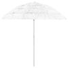 314701 vidaXL Beach Umbrella White 240 cm