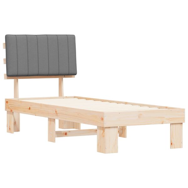 vidaXL R&uacute;mf&oacute;tur me&eth; kl&aelig;&eth;&eth;um h&ouml;f&eth;agafli Lj&oacute;sgr&aacute;r 75 x 190 cm