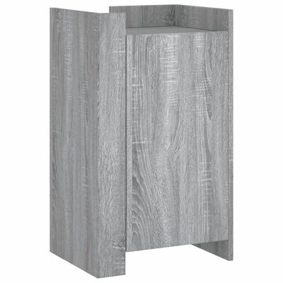 vidaXL Skenkur Grár Sonoma Eik 45x35x75 cm Samsettur Viður