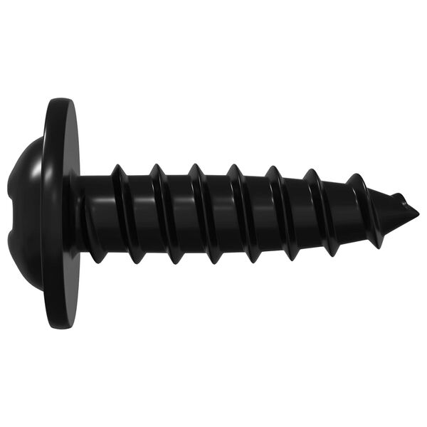 vidaXL Sj&aacute;lfvirkur Nagli 16364 pcs Svartur 3,5 x 12 mm J&aacute;rn