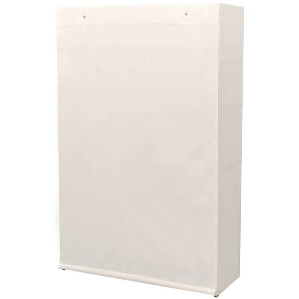 vidaXL fataskápur úr dúk og furuvið 110x40x170 cm