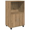 vidaXL R&uacute;llusk&aacute;pur Artisian Eik 55x40x91 cm Samsettur Vi&eth;ur