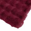 vidaXL Anti-Slip Faux Rabbit Fur Blanket Olite 4 pcs Bordeaux Rau&eth;ur
