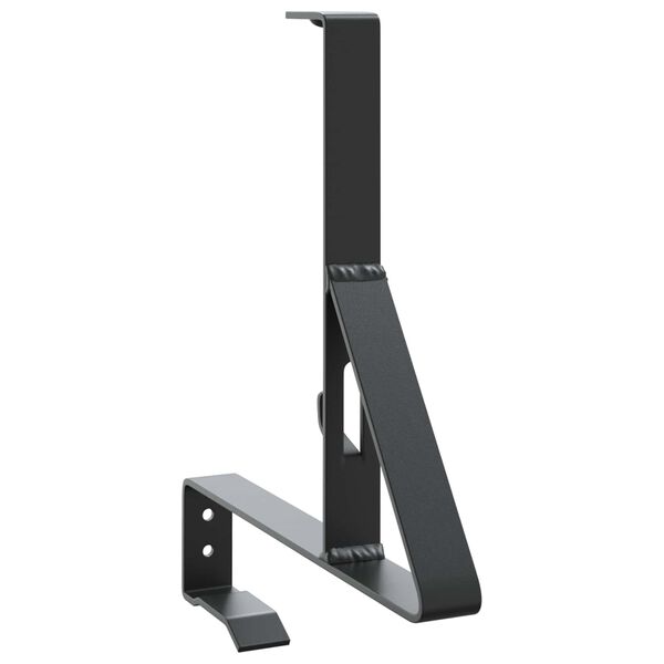 vidaXL Snj&oacute;v&ouml;rn Sty&eth;ja 12 pcs Svartur 29,5 x 3 x 34,5 cm St&aacute;l