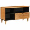 vidaXL TV einingar L&eacute;tt br&uacute;nt 80 x 33 x 46 cm Samsettur vi&eth;ur
