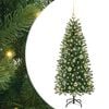 vidaXL Gervi j&oacute;latr&eacute; me&eth; 150 LED me&eth; standi Gr&aelig;nn 120 cm PE og PVC