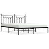vidaXL R&uacute;mgrind &uacute;r M&aacute;lmi &aacute;n D&yacute;nu me&eth; H&ouml;f&eth;agafli Sv&ouml;rt 183x213 cm