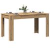 vidaXL borðstofuborð Artisan Oak 140x74,5x76 cm Hannaður viður