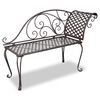 vidaXL Gar&eth;legubekkur 128 cm St&aacute;l Antikbr&uacute;nn