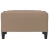vidaXL Fótskemill Cappuccino 70x55x41 cm Gervileður
