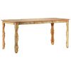 vidaXL Bor&eth;stofubor&eth; 160x80x76 cm Gegnheill Endurn&yacute;ttur Vi&eth;ur