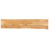 vidaXL Bor&eth;plata me&eth; N&aacute;tt&uacute;rulegum Br&uacute;num 180x20x2,5 cm Mang&oacute;vi&eth;ur