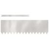 vidaXL Gar&eth;ja&eth;ar 50 pcs Silfur 100 x 0,05 x 30 cm Ry&eth;fr&iacute;tt St&aacute;l