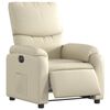 vidaXL Electric Recliner Chair Cream gervi le&eth;ur