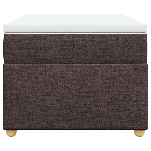 vidaXL H&oacute;lfa&eth; Springr&uacute;m me&eth; D&yacute;nu D&ouml;kkbr&uacute;nt 100x200 cm Tauefni