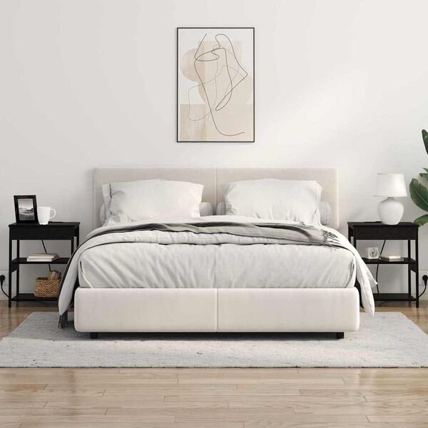 vidaXL Noat&ouml;flu sk&aacute;pur Svartur Eik 41 x 31 x 51 cm Samsettur vi&eth;ur