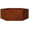 vidaXL Gr&oacute;&eth;ursetningu Rusty 138x120x45 cm Corten St&aacute;l