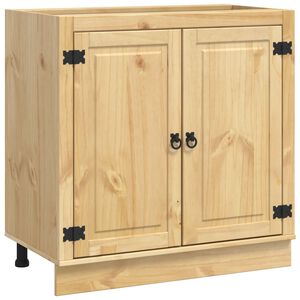 vidaXL Cabinet me&eth; hillu Hunang 80 x 46 x 81,5 cm Solid furuhikk