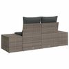 vidaXL Garðasófi Grár 123 x 62 x 69 cm pólýrattan