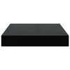 vidaXL Floating Wall Shelf High Gloss Black 23x23,5x3,8 cm MDF