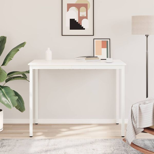 vidaXL Barbor&eth; Hv&iacute;tt 110 x 55 x 105 cm Solid furuhikk