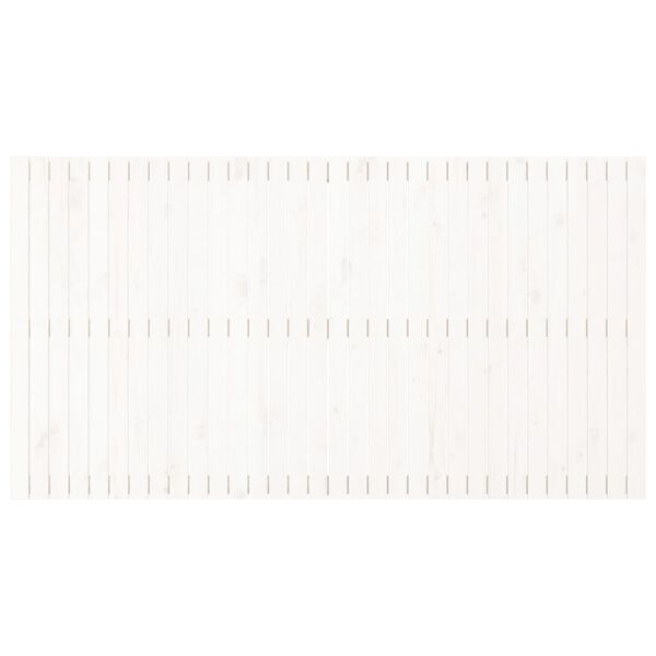 vidaXL Vegghengdur H&ouml;f&eth;agafl Hv&iacute;tur 204x3x110 cm Gegnheil Fura