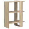 vidaXL Hilla Sonoma Eik 52 x 25 x 71,5 cm Samsettur vi&eth;ur