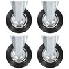 143453 vidaXL Fixed Casters 4 pcs 200 mm